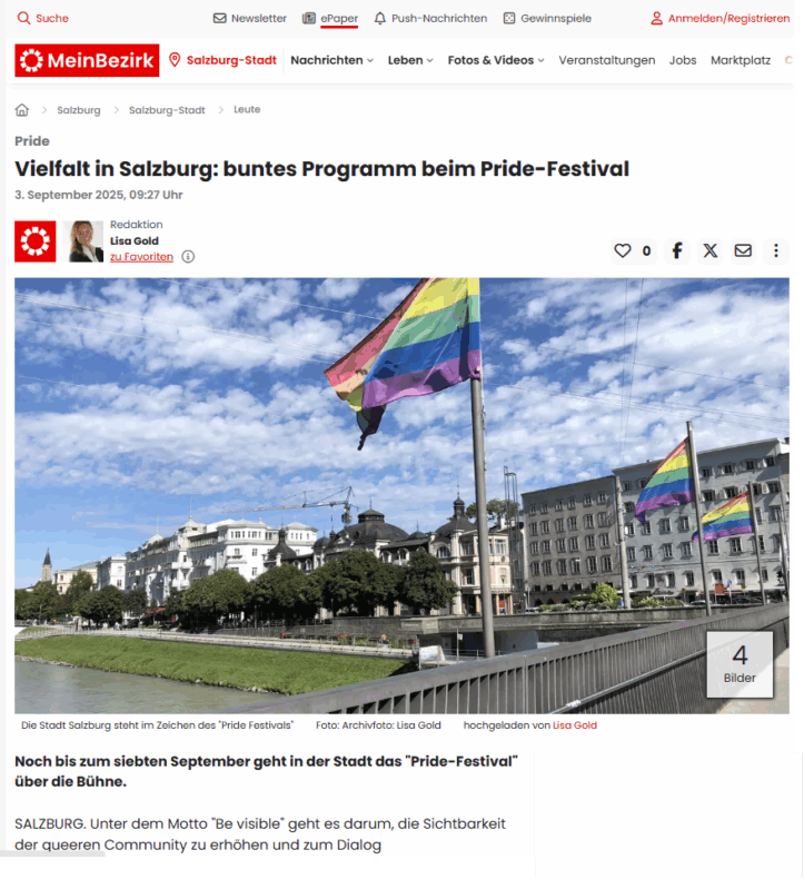 Presse-2025-MeinBezirk - 03 September - Vielfalt in Salzburg