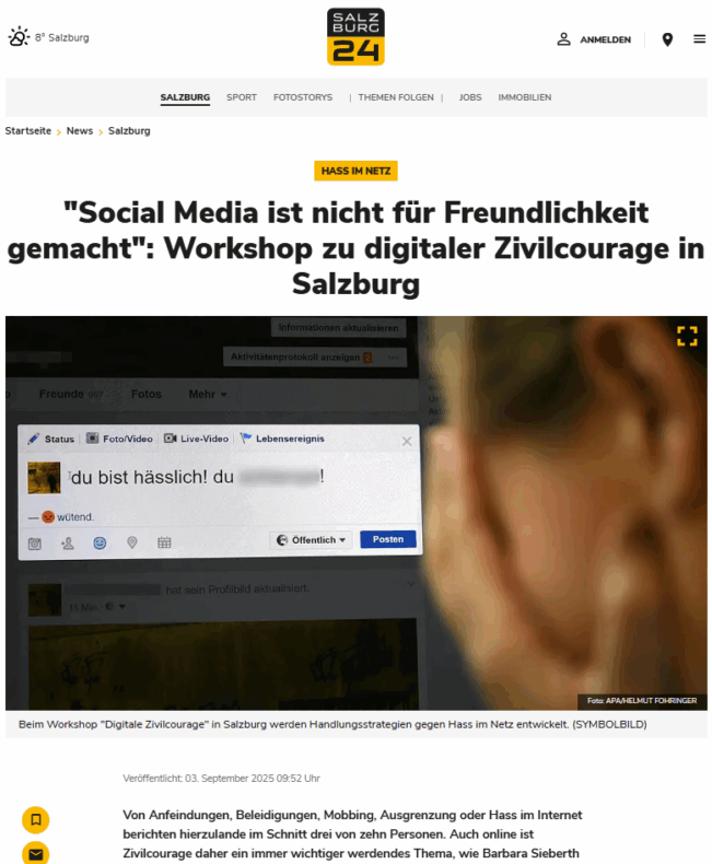 Presse-2025-Salzburg24-03 September-Social Media nicht für Freundlichkeit gemacht